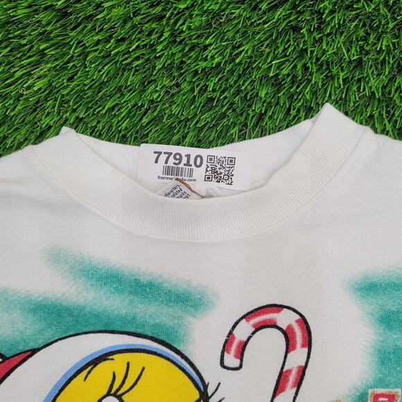 Vintage Looney-Tunes Christmas Sweatshirt Women 3XL 28x26 Tweety - Picture 11 of 15